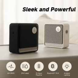 Edifier ES20 Portable Bluetooth Speaker Wireless Speaker IP67 Waterproof Light Effects Outdoor Speakers Deep Bass with Mic