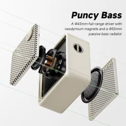 Edifier ES20 Portable Bluetooth Speaker Wireless Speaker IP67 Waterproof Light Effects Outdoor Speakers Deep Bass with Mic