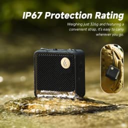 Edifier ES20 Portable Bluetooth Speaker Wireless Speaker IP67 Waterproof Light Effects Outdoor Speakers Deep Bass with Mic