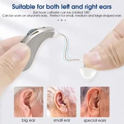 Hearing Aids Rechargeable Digital Hearing Amplifier for Seniors and Adults, Ergonomics Design Aid Hearing with Perfected