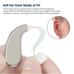 Hearing Aids Rechargeable Digital Hearing Amplifier for Seniors and Adults, Ergonomics Design Aid Hearing with Perfected