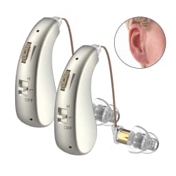 Hearing Aids Rechargeable Digital Hearing Amplifier for Seniors and Adults, Ergonomics Design Aid Hearing with Perfected