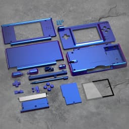 eXtremeRate Replacement Full Housing Shell for Nintendo DS Lite, Case Cover with Buttons, Screen Lens for NDSL - Single Series
