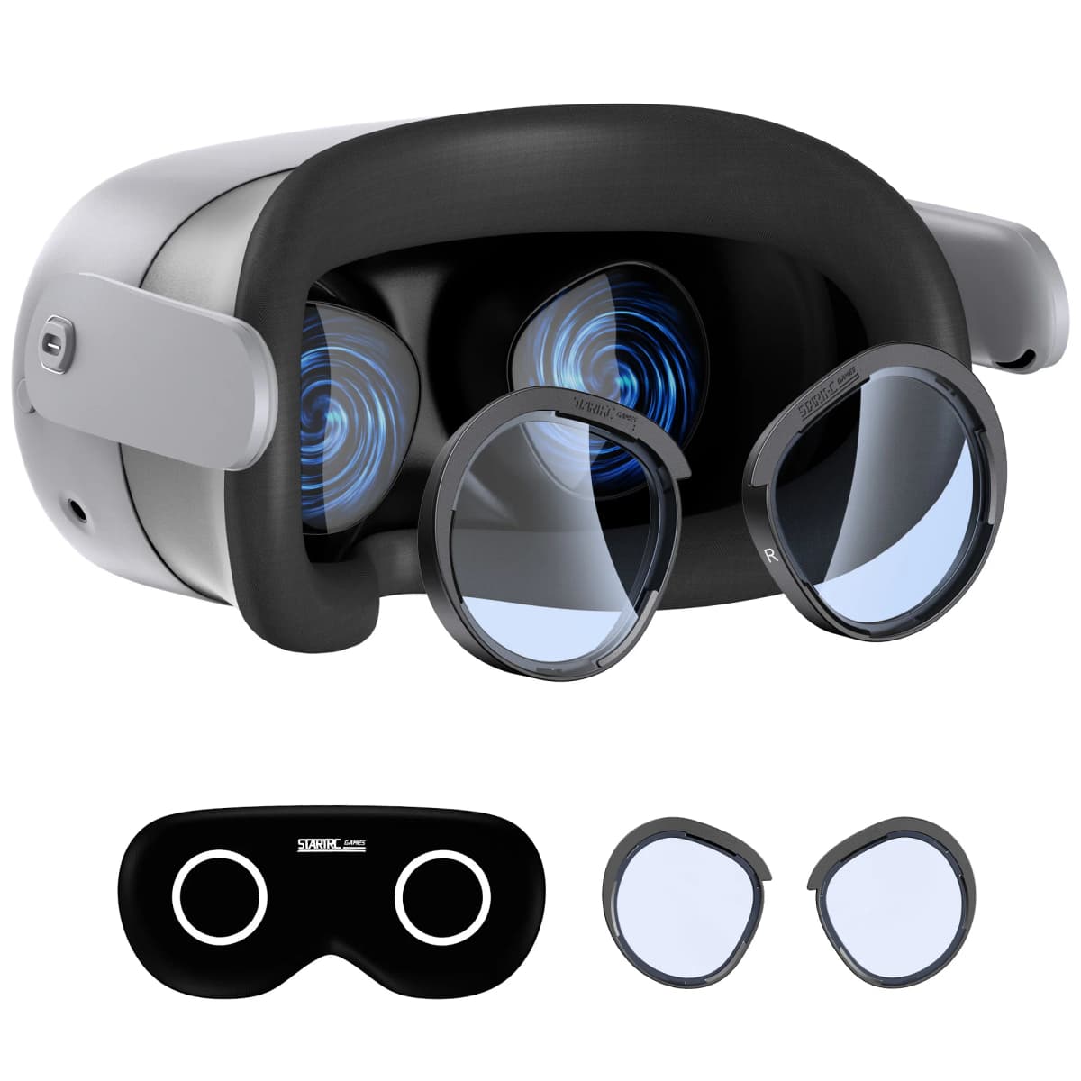 Suitable for Meta Quest 3S VR Scratch Resistant Ring Lens Protective Cover, Anti Eye Blue Light Quest 2 Accessories