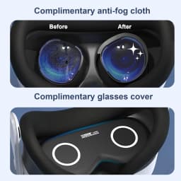 Suitable for Meta Quest 3S VR Scratch Resistant Ring Lens Protective Cover, Anti Eye Blue Light Quest 2 Accessories