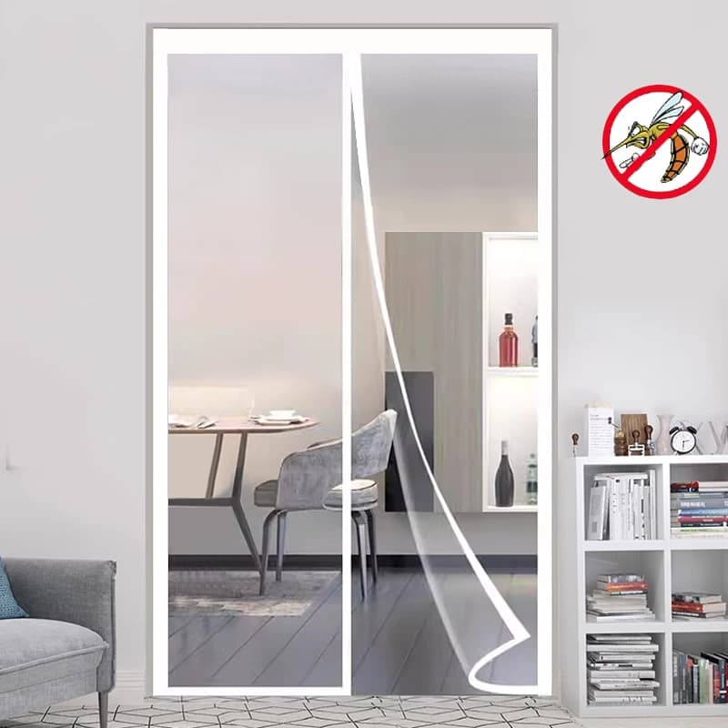 Magnetic Mosquito Net Mesh Size Customized Invisible Self Adhesive For Kitchen Living Room Interior, Door Curtain, Mosquitera