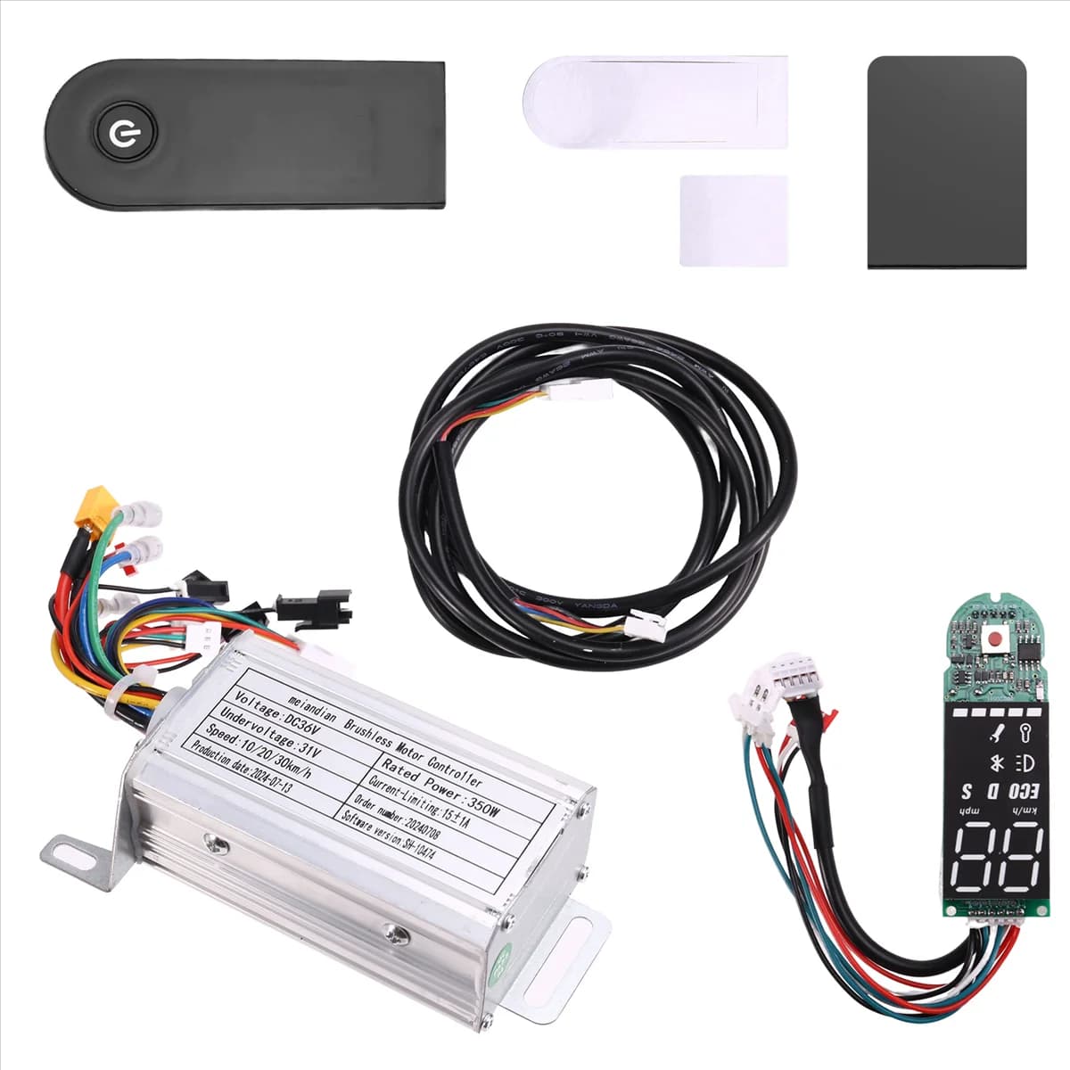 Newest 36V 350W Brushless Controller+Bluetooth Meter+Extension Cord Kit for Xiaomi M365/M365 Pro Electric Scooter