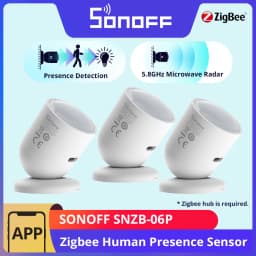 1-10PCS SONOFF SNZB-06P Zigbee Human Presence Sensor 5.8GHz Microwave Radar Smart Scene ZBBridge-P eWeLink Alice Alexa Google
