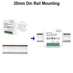 Smart Life ZigBee Energy Monitor, 1, 2 Channel Bidirectional with Current Sensor, App Monitor Power, AC100- 240V Need Gateway