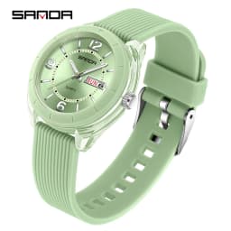 SANDA Quartz Watch for Women Waterproof Auto Date Week Elegant Luxury Ladies Wristwatch Waterproof Analog Women's Watches