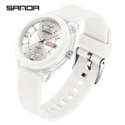 SANDA Quartz Watch for Women Waterproof Auto Date Week Elegant Luxury Ladies Wristwatch Waterproof Analog Women's Watches