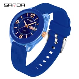 SANDA Quartz Watch for Women Waterproof Auto Date Week Elegant Luxury Ladies Wristwatch Waterproof Analog Women's Watches