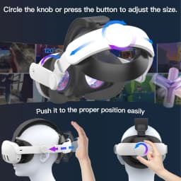 Adjustable Head Strap for Meta Quest 3S VR Headset Replacement Elite Strap Enhanced Comfort for Meta Quest 3 Accessories
