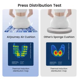 1pc 3D Ergonomic Chair Cushion For Long Sitting, Office Chair Car Seat Cushion, Adjustable Inflatable Cushion