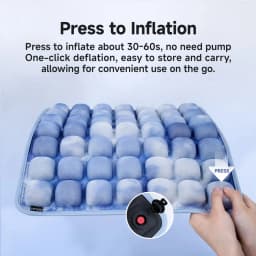 1pc 3D Ergonomic Chair Cushion For Long Sitting, Office Chair Car Seat Cushion, Adjustable Inflatable Cushion