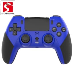 STORM WYRM Wireless Gamepad Controller for PS4 With Motorized Vibration Body Sensing 6-Axis Continuous Firing Function T29
