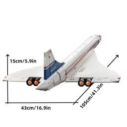 2083PCS Concorde Passenger Aircraft Building Block Creative Decoration Technical Model MOC Assembly Bricks Toys Kids Gifts