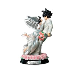Dragon Ball Z Son Goku & Chichi Wedding Version 31cm Pvc Action Figure Collectible Model Toy Couple Statue Ornament Wedding Gift