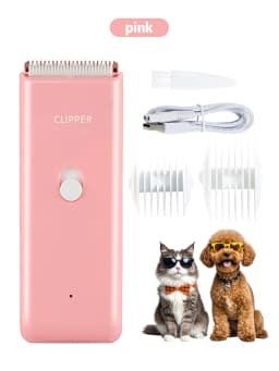 Dog Hair Clipper Electric Pet Hair Trimmer Low Noise Shaver For Dog Cats Cordless Rechargeable Professional Pet Grooming Tools