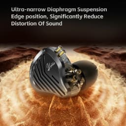 GK KUNTEN Dynamic Drive Heavy Bass Earbuds HIFI Sports Metal Headphones Detachable 2PIN Compatible with KZ Zenith EDX PRO