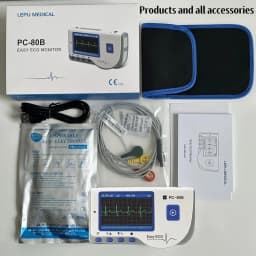 Portable Bluetooth ECG Monitor PC-80B ECG Monitor, Visible Electrocardiogram, USB Rechargeable Heart Rate Detector