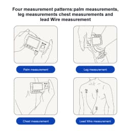 Portable Bluetooth ECG Monitor PC-80B ECG Monitor, Visible Electrocardiogram, USB Rechargeable Heart Rate Detector