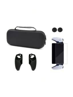 Suitable for PlayStation Portal package, including storage bag, split silicone protective cover, joystick cap, tempered film