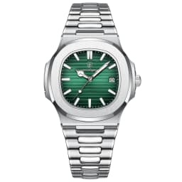 POEDAGAR Fashion Square Quartz Man Clock Waterproof Luminous Date Stainless Steel Watches For Men Luxury Business Men Wristwatch