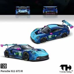 In Stock Trends Hobby TH 1:64 Porsche 911 GT3 R -2025 LeMans 24H LMGT3 #90 Alloy Die Cast Car Model Collection Gift