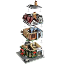 2026 new retro British street corner building blocks children's toys birthday gift architectural street view bricks
