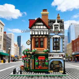 2026 new retro British street corner building blocks children's toys birthday gift architectural street view bricks