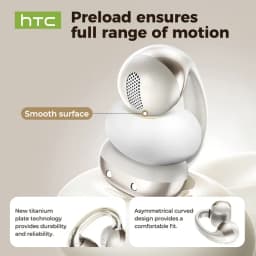 HTC NE56 Earphones Bluetooth V6.0 OWS Ear Clip Sports Wireless Headphones Noise Reduction Calls Ultra-light Earclip