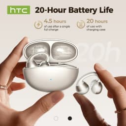 HTC NE56 Earphones Bluetooth V6.0 OWS Ear Clip Sports Wireless Headphones Noise Reduction Calls Ultra-light Earclip