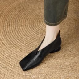 French Vintage Soft Sole Square Toe Deep Mouth French Single Shoes New Low Heel Comfortable Spring and Autumn Women's Shoes
