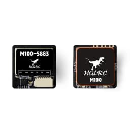 HGLRC M100-5883 M10 GPS Module with Compass Ceramic Antenna on-board LED Indicators 21x21mm for RC Airplane FPV Long Range