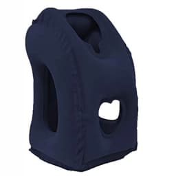 Upgraded Inflatable Air Cushion Travel Pillow Headrest Chin Support Cushions for Airplane Plane Car Office Rest Neck Nap Pillows
