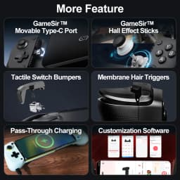 GameSir X5 Lite Mobile Gamepad Phone Game Controller for iPhone 16/15 iPad Mini Android Tablet Hall Effect Joysticks Design