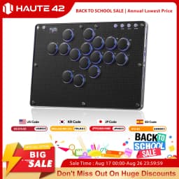 Haute42 T16-Texture Stickless Arcade Stick Controller Hitbox Leverless Controller For PC/PS4/PS5/Switch Arcade Hitbox Keyboard