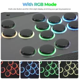 Haute42-COSMOX C16 Leverless Controller Magnetic Acrylic Easy To Change DIY Stickers Arcade Joystick Hitbox For Steam Ps4 Ps5