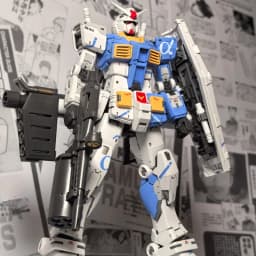 【IN STOCK】FAT CAT Model RX-78-2 2.0 MG 1/100 Assembly Model Kit Special RG Enlarged Version Action Figure Plastic Model Toy