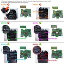 eXtremeRate for ps5 Controller BDM-040/BDM-050/060 Whole Clicky Kit V2, Shoulder Face Dpad Buttons