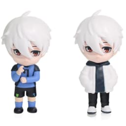 6pcs/set BLUE LOCK Isagi Yoichi Anime Figure Toys Collection Animation Model Cute Version Doll Desktop Ornaments