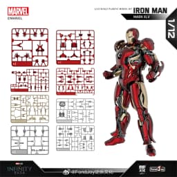 15.5CM Fondjoy Original MK45 Iron Man 1/12 Mark45 Avengers:Age of Ultron Vibranium Assembled Action Figure Collect Toy Gift