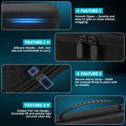 Large Capacity Carrying Case for ASUS ROG XBOX ALLY X 2025 Handheld Hard EVA Travel Storage Bag for ROG Xbox Ally X Accessories