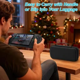 Large Capacity Carrying Case for ASUS ROG XBOX ALLY X 2025 Handheld Hard EVA Travel Storage Bag for ROG Xbox Ally X Accessories