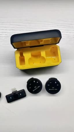 J6 Wireless Lavalier Lapel Microphone Live Streaming Interviews Portable Noise Mini Reduction Audio Video Recording Live Phone