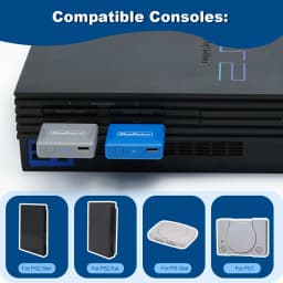 RetroScaler Mini Blueretro Receiver Adapter for PS1 PS One PS2 Compatible with 8bitdo PS4 PS5 Xbox Series X Wireless Controller