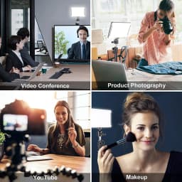 Led Video Light Camera Photography Lighting Kit With Tripod Stand 4 Color RGB Filters For Filming Streaming Studio Shooting