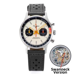 Sugess Pilot Watch with Seagull Movement Swanneck Wristwatch Mechanical Chronograph Sappire Crystal Military Limited Racing 1963