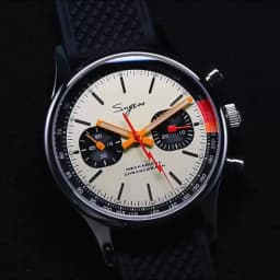 Sugess Pilot Watch with Seagull Movement Swanneck Wristwatch Mechanical Chronograph Sappire Crystal Military Limited Racing 1963